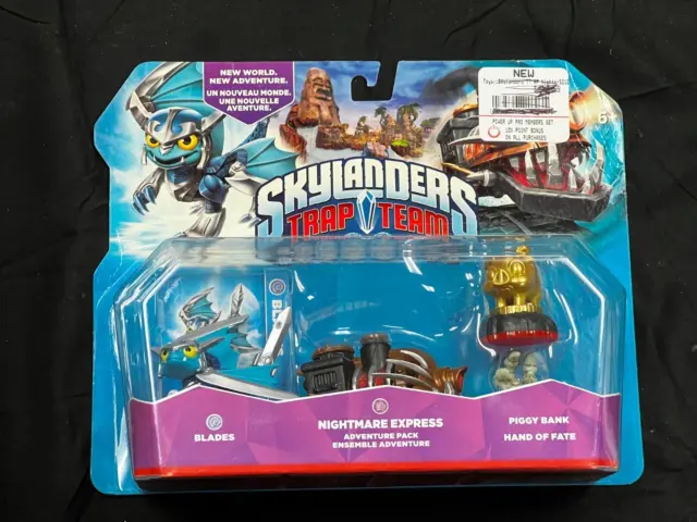 Skylanders Trap Team Adventure Pack Blades Nightmare Express Piggy Bank