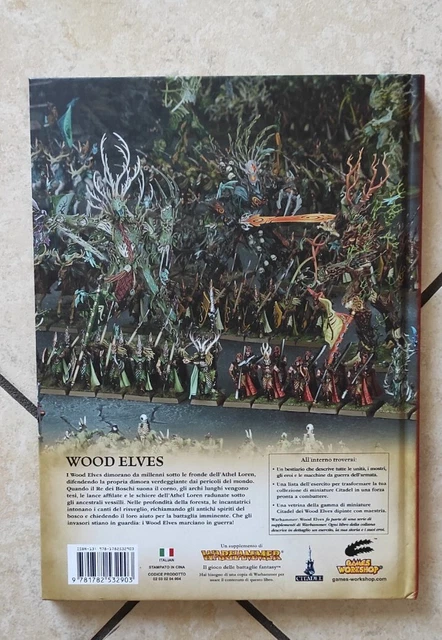 WARHAMMER FANTASY WHFB AoS Wood Elves Elf Codex 8th Ed ITA Hardcover ...