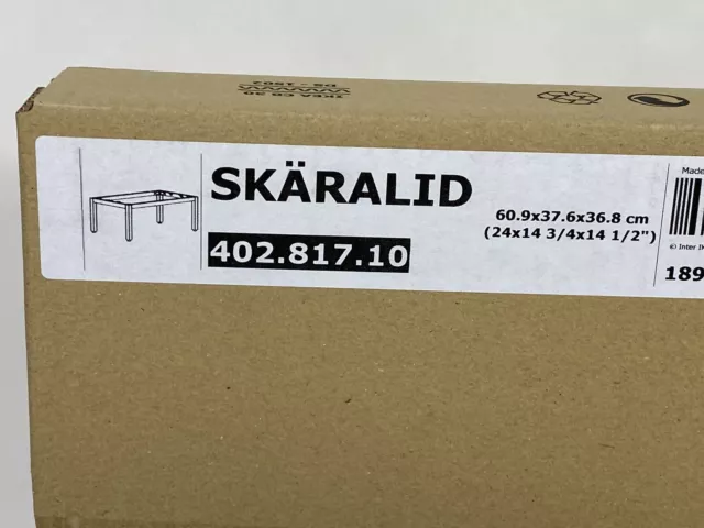 Ikea Skaralid Cabinet Leg Support Base 24 x14 3/4 x 14 1/2" Birch 402.817.10 New