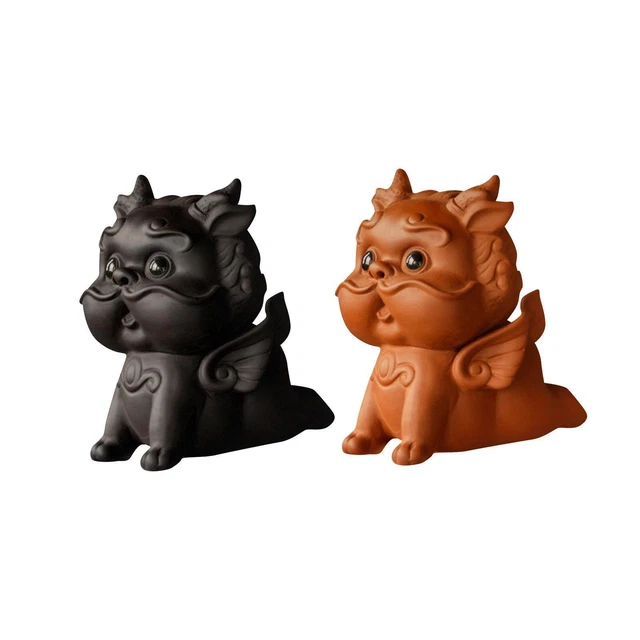 Statue Tea Pet Sculpture  Figurine per Tea Room Living Room Decor