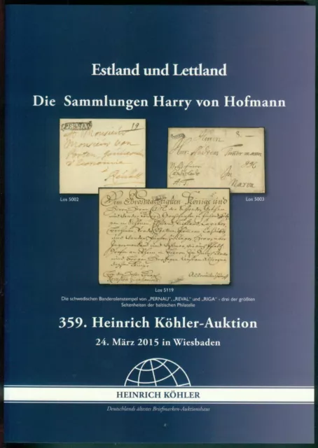 Katalog: KÖHLER 359. Auktion ESTLAND und LETTLAND