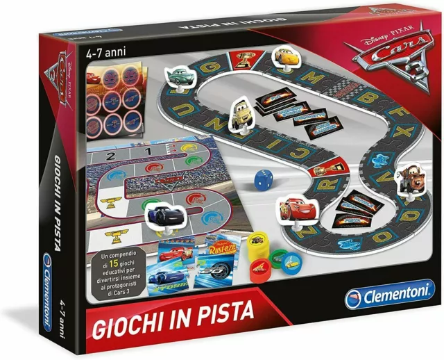 Cars 3 Disney Pixar -Giochi In Pista- 15 Giochi Educativi Per Bambini Clementoni