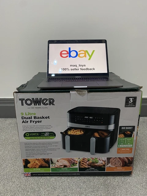 The Tower 9L Dual Basket Vortx Air Fryer Is Reduced By £30 At Argos Run Dont Walk