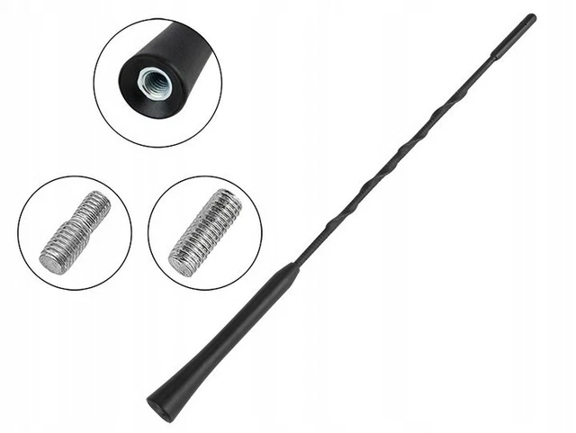 Antenne Clio 4 Antenne Radio Voiture Courte 80 Mm - Mât En Alliage D' aluminium, Vis M5/M6 Incluses - Remplacement Décoratif Et Performant Antenne Clio 4 Antenne Radio Voiture Courte 80 Mm - Mât En Alliage D' aluminium, Vis M5/M6 Incluses - Remplacement Décoratif Et Performant