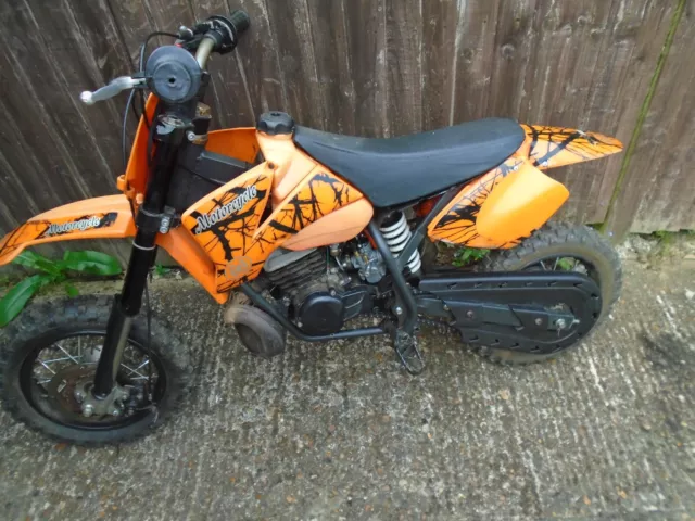 50cc Mini Dirt Bike Orion, Mini Crosser, Automatic, Rev and go, 2 stroke.