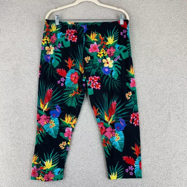 NOBO NO BOUNDARIES Pull On Leggings Girls 19 Black Floral Mid Rise Poly  Blend $9.48 - PicClick