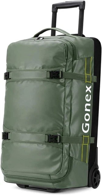 Rolling Duffle Bag with Wheels, 70L Water Repellent Wheeled Travel Duffel Luggag