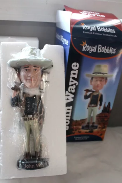 New John Wayne "The Duke" 2018 Royal Bobbles Limited Ed Western Bobblheads