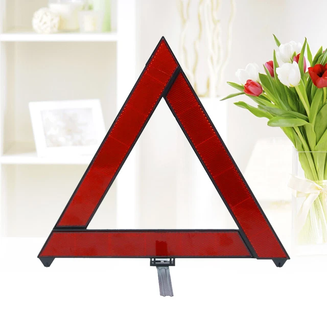 Reflective Triangles Triangle Warning Hazard Trypod Reflective Sign