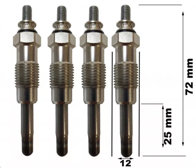 Quatre Bougies Préchauffage Alfa-BMW-FIAT-PSA-Ford 0250201039