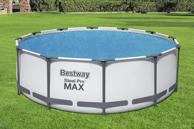 Bestway Solar Pool Cover for Fast Set Steel Pro Paddling Swimming Pool -12ft