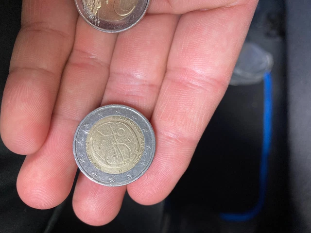 PIÈCE DE 2 euros rare bonhomme uem (bundesrepublik deutschland, wwu