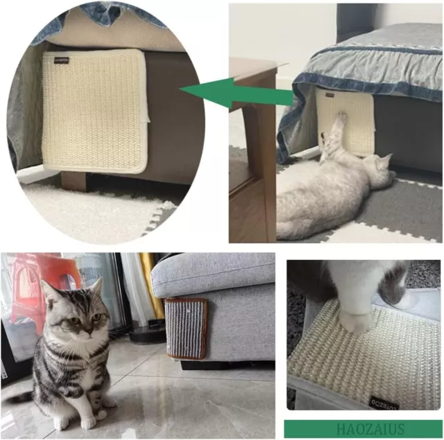 Cat Scratching Pad Natural Sisal Cat Scratcher Mat Sofa Bed Protector Scratch Pa 3