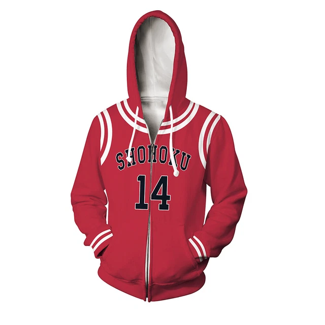 SLAM DUNK HISASHI Mitsui Cosplay Hoodie 3D Printed Hooded Sweatshirt