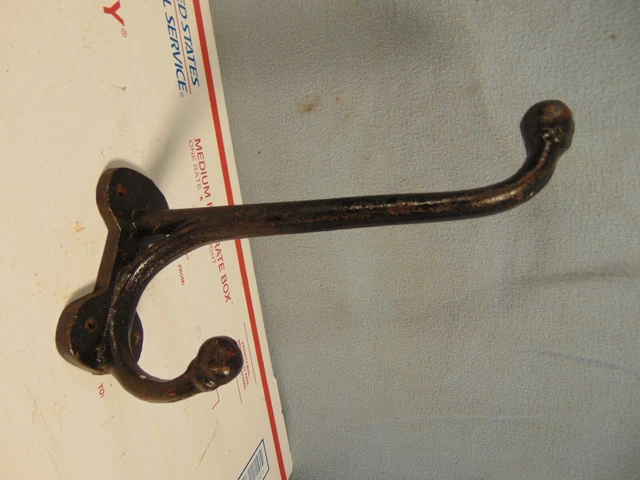 Vintage Cast Iron Horse Tack Barn Wall Hook Hardware Store Original L@@K Harness 2