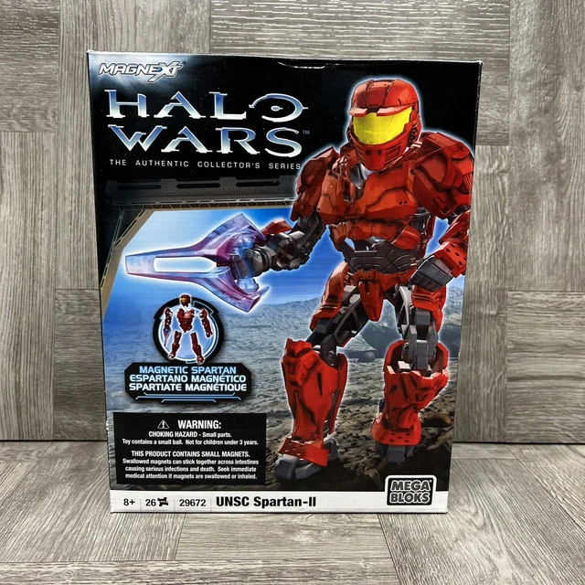 Halo Wars 2009 Mega Blox Magnext Figure 29672 UNSC Spartan-ll Red NEW SEALED Halo Wars 2009 Mega Blox Magnext Figure 29672 UNSC Spartan-ll Red NEW SEALED