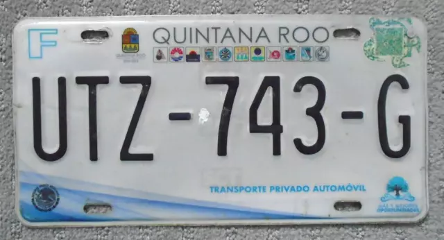 2020 Quintana Roo Mexico License Plate Excellent Condition Expired Plate Turtle