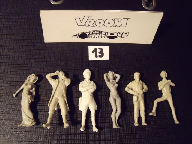 Figurine 1/18 Brigitte - Résine Non Peinte Pour Norev, Solido, Minichamps (Renault 1961)