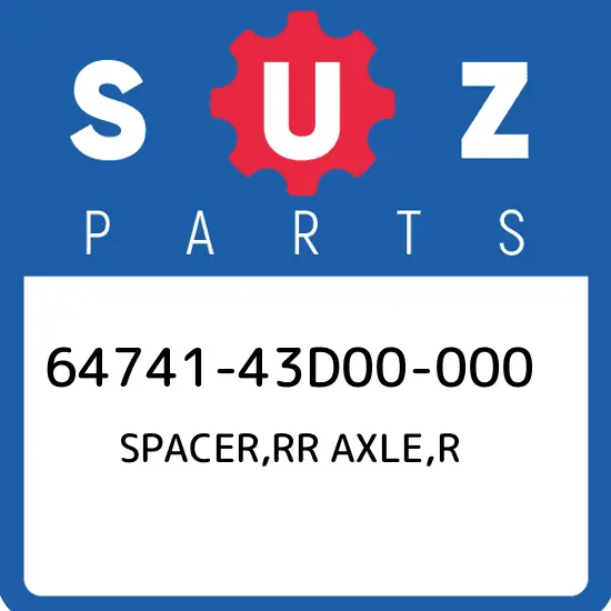 64741-43D00-000 Suzuki Spacer,rr axle,r 6474143D00000, New Genuine OEM Part