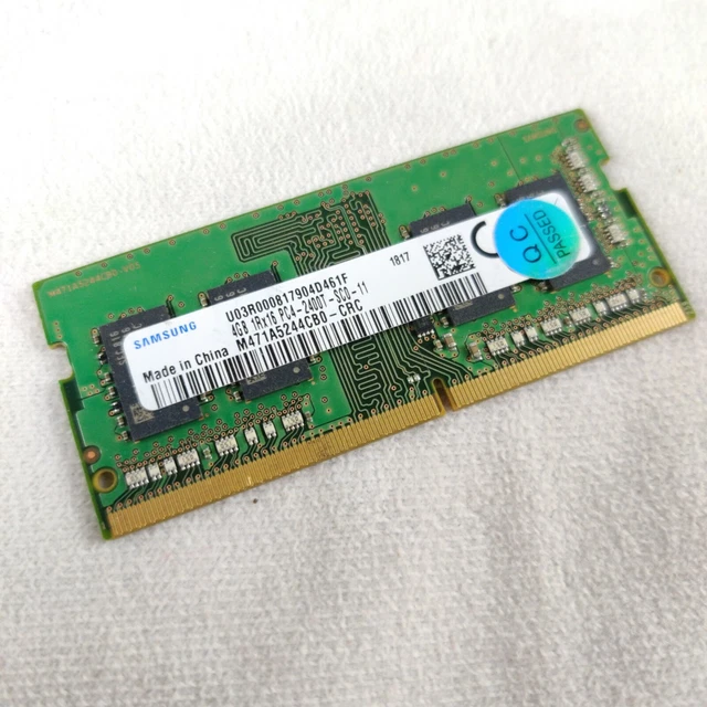 SAMSUNG M471A5244CB0-CRC 4GB 1Rx16 PC4-2400T SoDimm DDR4 Laptop Memory ...