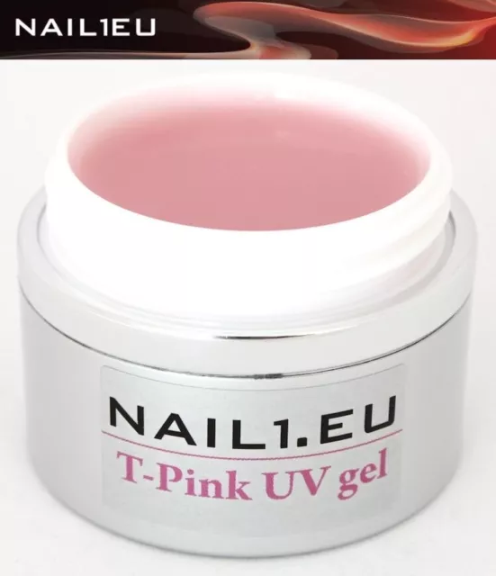 110ml 1-Phasen-Gel NAIL1.EU T-PINK rosa milchig/ UV Builder Aufbau Gel Aufbaugel