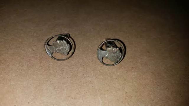 Vtg Mercury Dime Cufflinks No Box