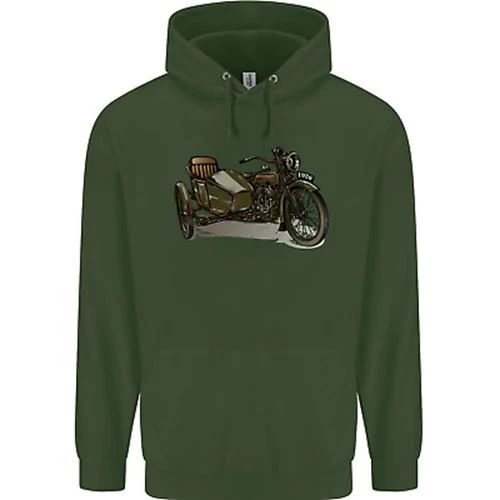 Felpa con cappuccio moto e sidecar biker moto bambini 11
