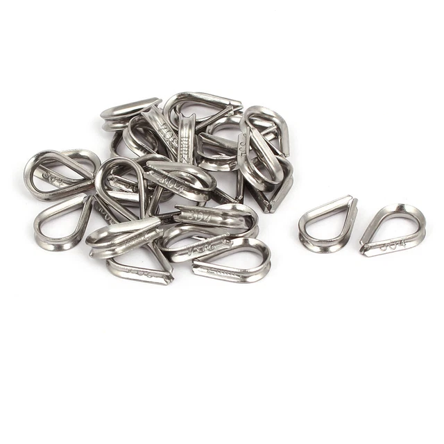 Outil gréage câble Fil câble 304 acier inoxydable norme 2mm 30pcs