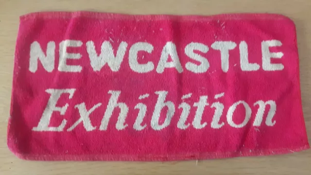 BEER BAR TOWEL 1970s NEWCASTLE EXHIBITION