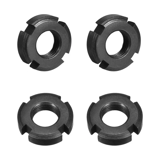 M14x1.5 mm Tuercas Ranuradas Redondas de Retención de Cuatro Ranuras 4 uds
