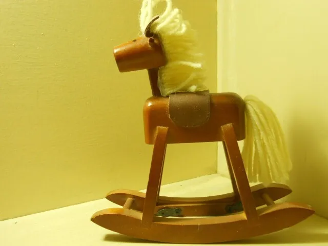 Cute Wooden Rocking Horse Picture Frame