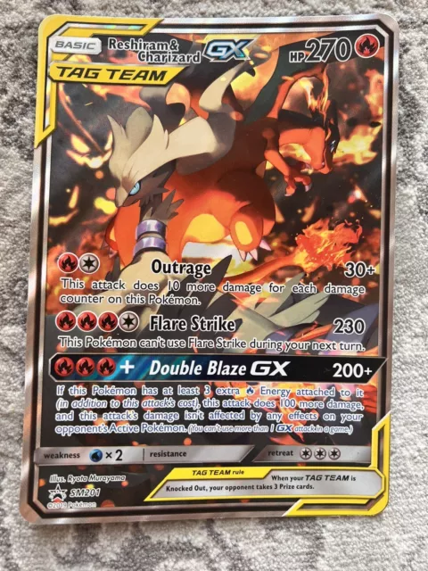 Reshiram & Charizard GX - SM247 - Oversized Promo