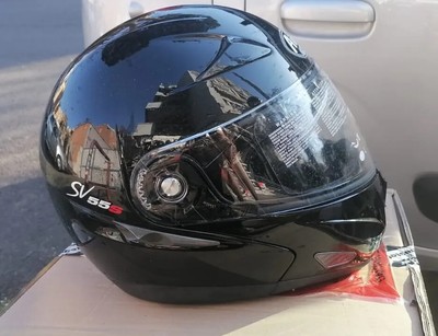Casco Modulare Airoh SV55 Sport Nero Lucido Doppia Visiera 