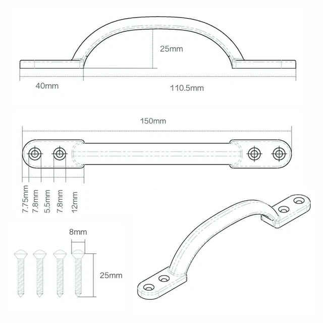 Viti Per Maniglia Porta M6x6mm - Set Di 10 Pezzi - Testa Conica Per Fissaggio Sicuro - Foto 7