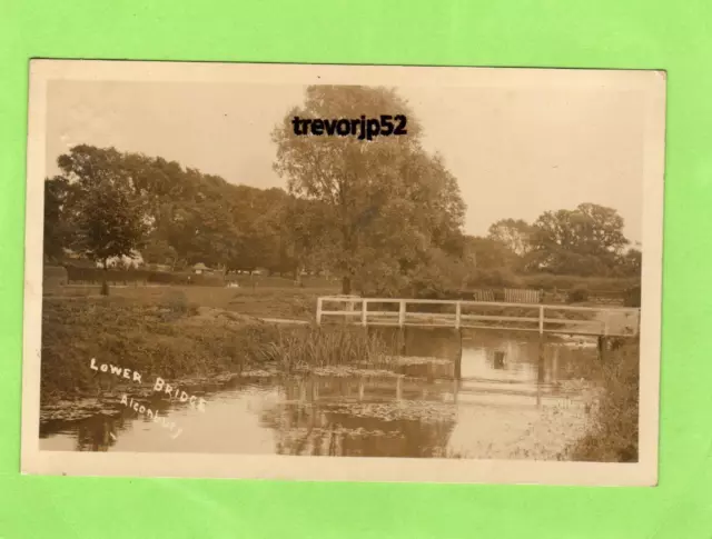 Lower Bridge Alconbury  Nr Huntingdon RP pc  used 1917 Ref A547