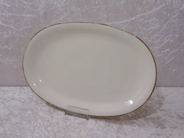 Seltmann Weiden Isolde Ivoire XL Porcelaine Plat de Service Vintage Bord Doré