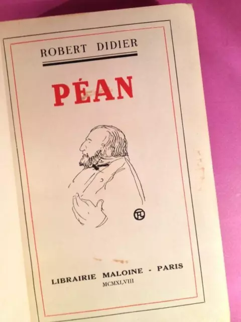 DIDIER, Robert - Péan [Envoi de l'auteur] - 1948 - Très bon état 2