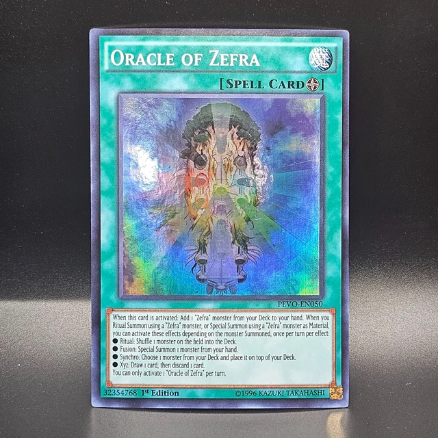 YU GI OH Oracle Of Zefra PEVO-EN050 Super Rare 1st Ed MP $2.72 ...