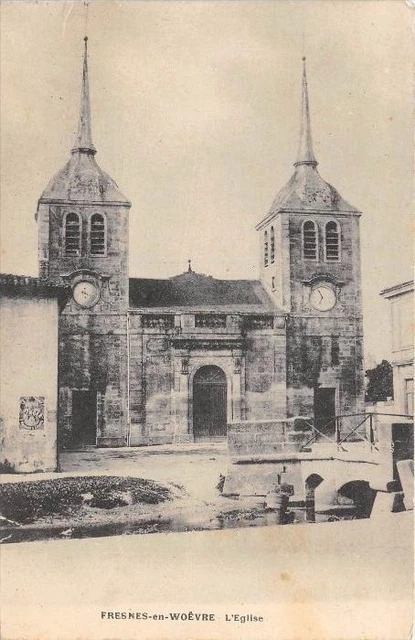 CPA 55 FRESNES EN WOEVRE EGLISE (dos non divisé)