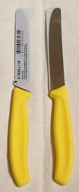 2er Set Victorinox Tomatenmesser Messer Tafelmesser superscharf gelb Neu + OVP