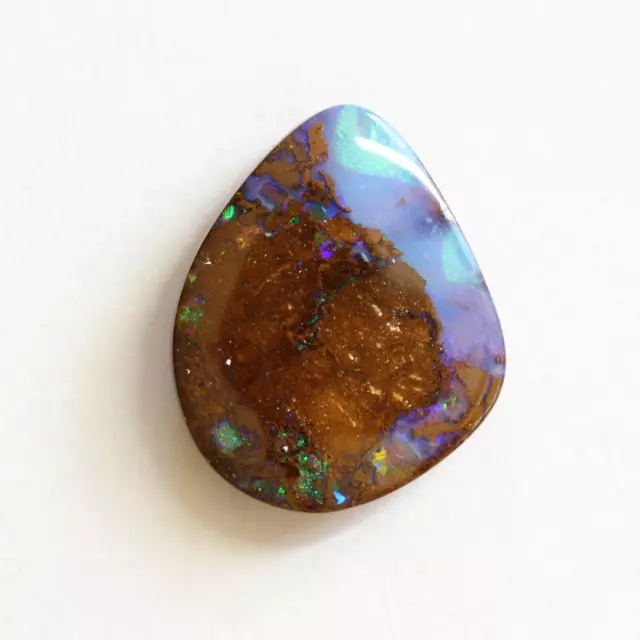 Boulder opal 6.82ct 16.9 x 13.8mm Australian opal natural solid loose Winton