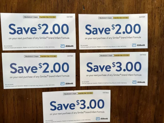 Similac Coupons Expire 12/31/2023