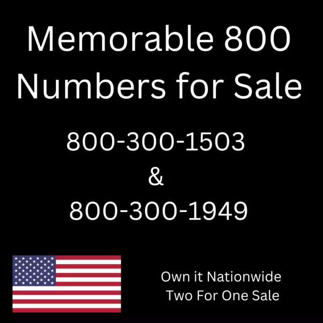 WOW - Toll Free Phone 800 Numbers:  800-300-1503 & 800-300-1949