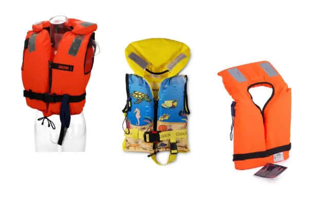 Rettungsweste 100N 150N Kinder Erwachsene Ohnmachtsicher Schwimmweste Boot Kanu