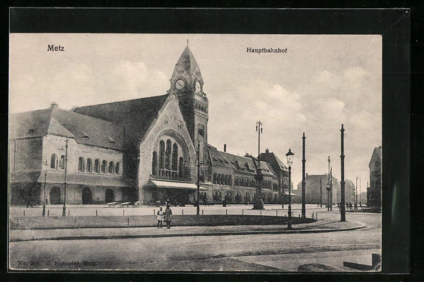 CPA Metz, la gare pincipale