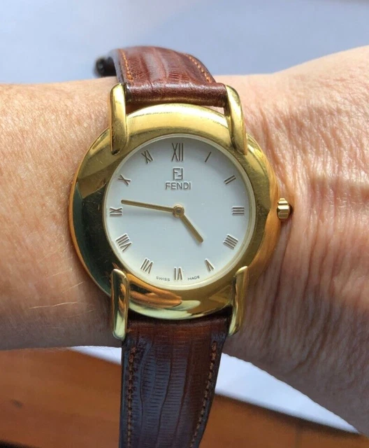Vintage Fendi quartz strap watch, all original, new battery, excellent condition