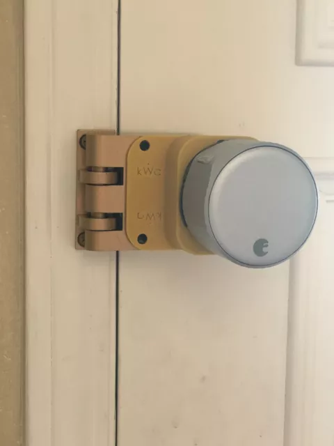 SturdyLock™ Jimmy-Proof Deadbolt Rim Lock and Adapter for August WiFi Smart Lock