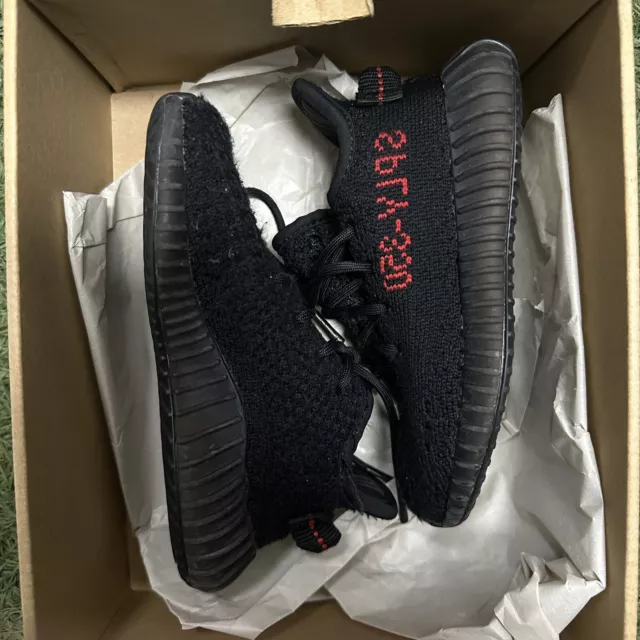 Adidas Yeezy Boost 350 V2 Bred Black Red Infant Size 7K