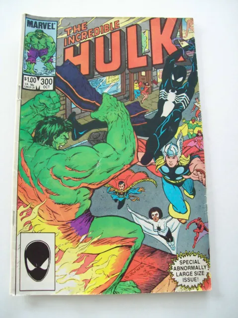 Vtg Marvel The Incredible Hulk  #300 Comic Book October 1984 Large Size Issue