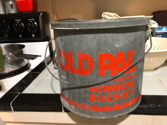 Vintage Fishing Minnow Bucket FOR SALE! - PicClick